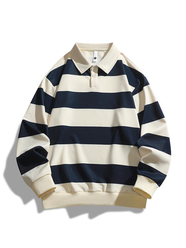 ZOE™ - Klassisches gestreiftes Langarm-Sweatshirt mit Kragen