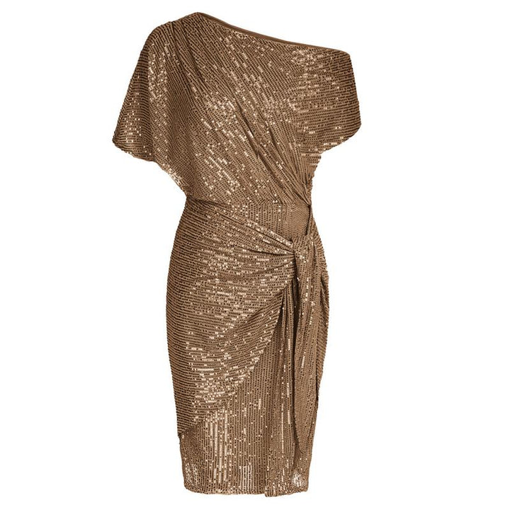 AURELIA™ - Elegantes Pailletten-Off-Shoulder Bodycon Partykleid