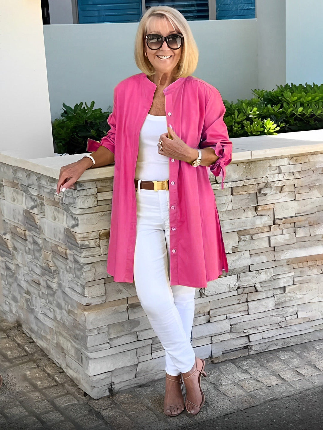 CÉLINA™ - Edle Long-Hemdjacke