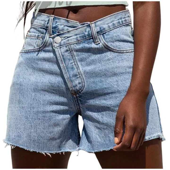BITUIN™ – Lässige High Waist Crossover Sommer-Shorts