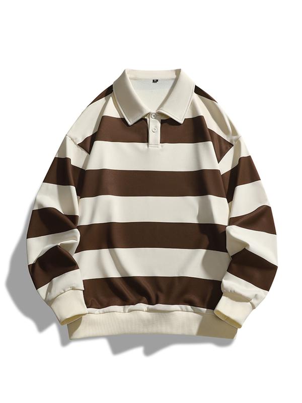 ZOE™ - Klassisches gestreiftes Langarm-Sweatshirt mit Kragen