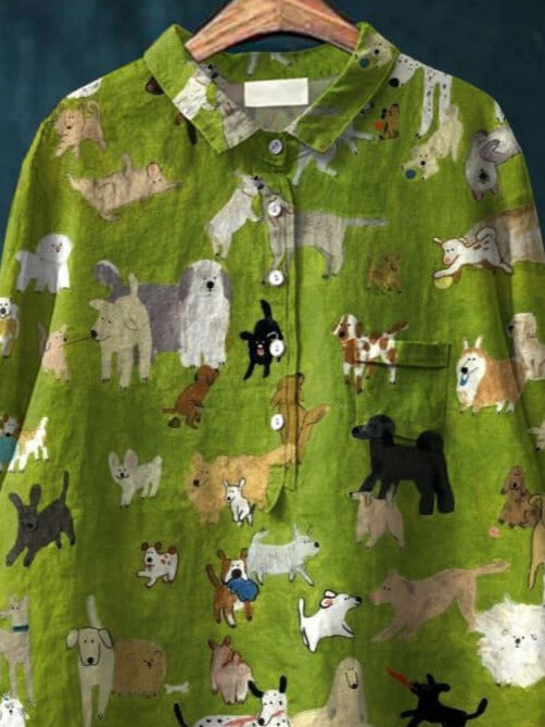 ELLIE™ - Hunde-Kunst-Shirt