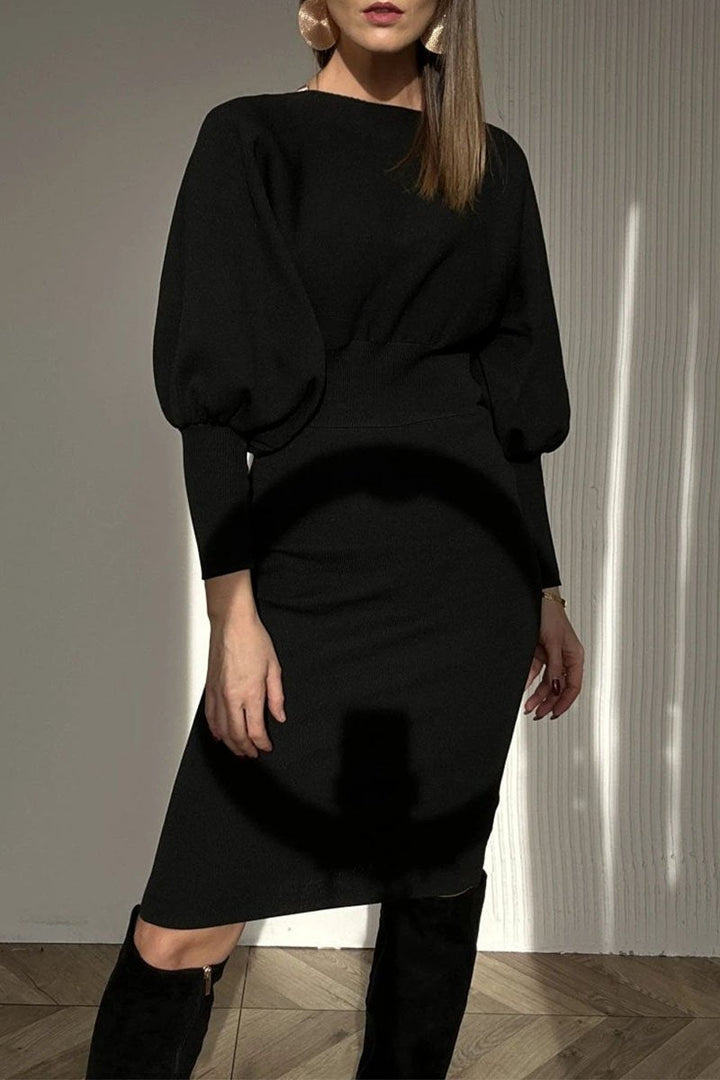 CAROLYN™ - Edles Kleid mit Ballonärmeln