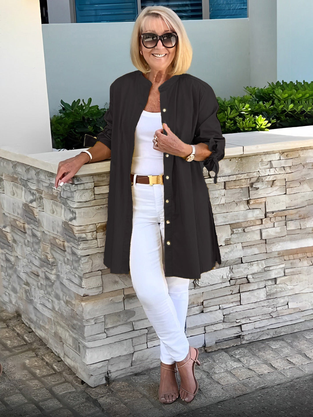 CÉLINA™ - Edle Long-Hemdjacke