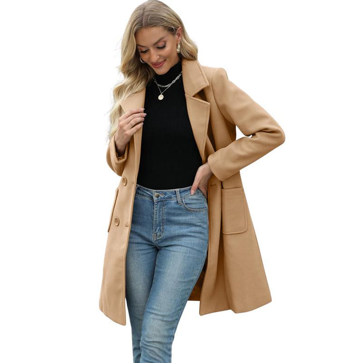 MOORE™ - Freizeit-Wollmantel mit Revers für den Winter