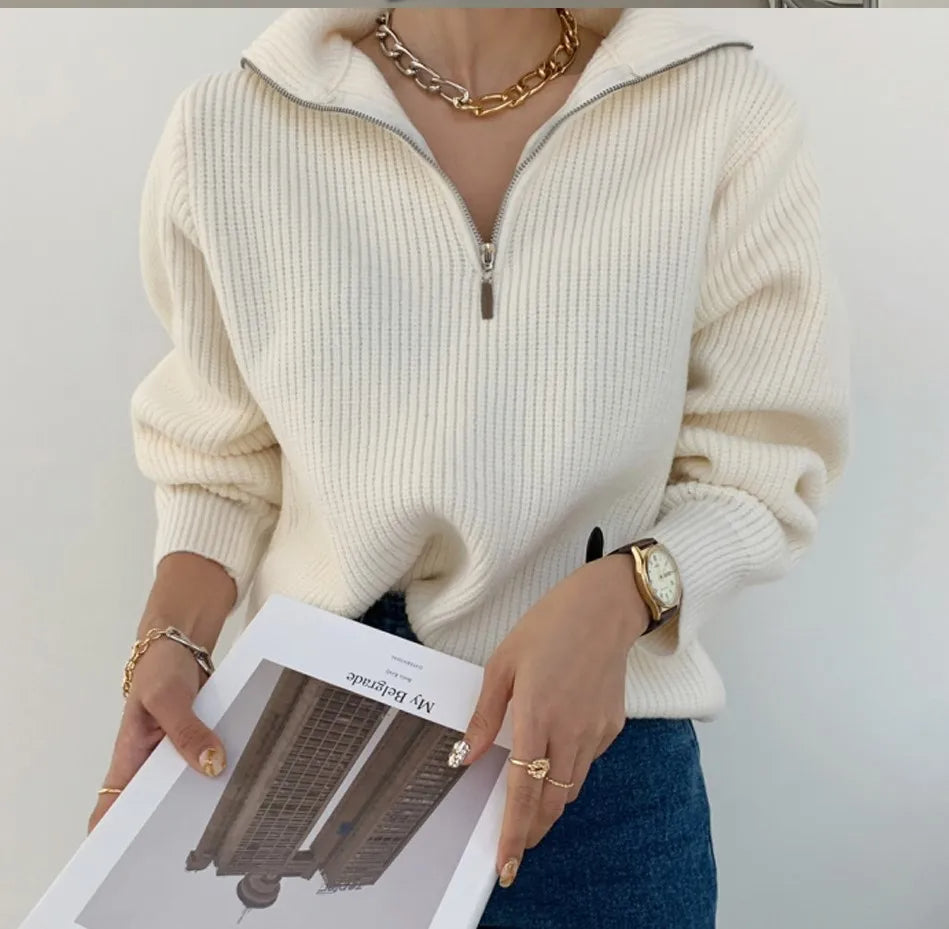 ELODIE™ – Gemütlicher Half-Zip-Pullover