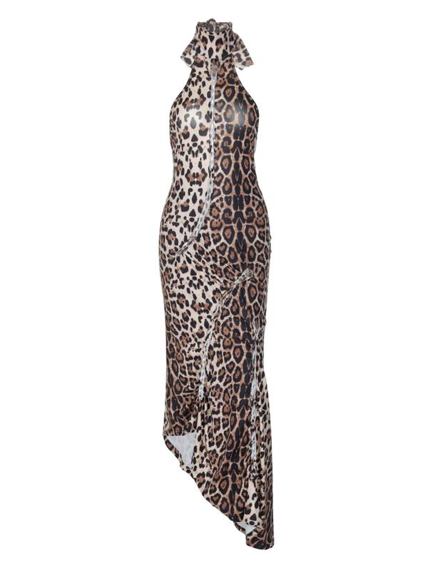 ELIZABETH™ - Sexy rückenfreies Leo-Eng anliegendes Kleid für Partys