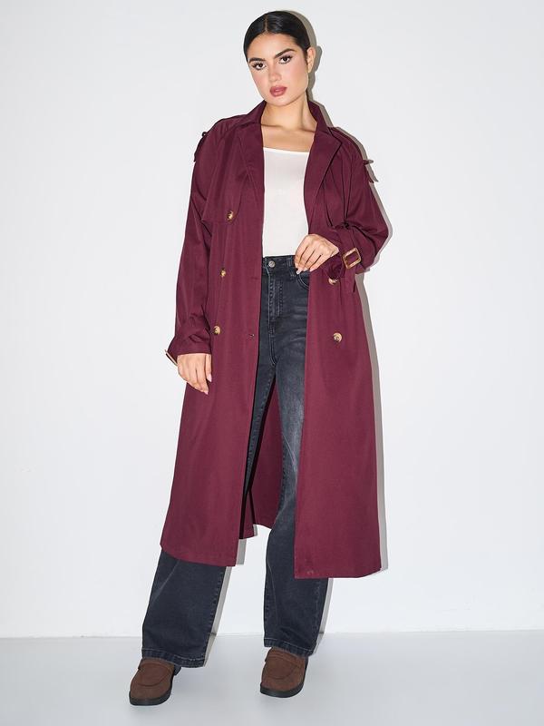 SOLANA™ - Eleganter, zweireihiger, warmer Winter-Trenchcoat