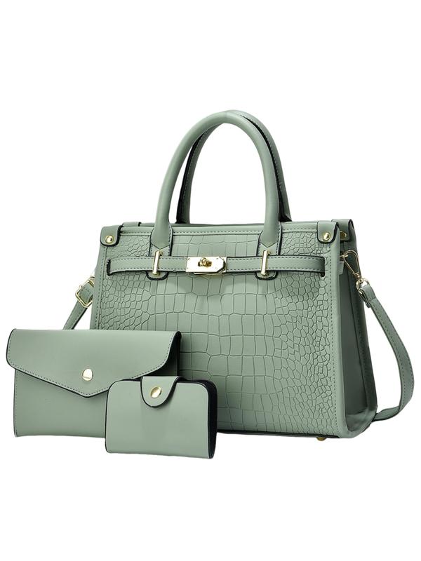 ALENOR™ – Krokodilgeprägtes Crossbody-Handtaschenset mit großem Fassungsvermögen