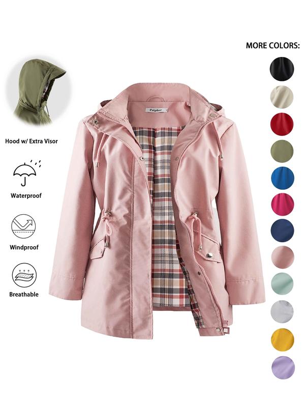 DENA™ – Leichter Kapuzen-Trenchcoat für lässige Ausflüge