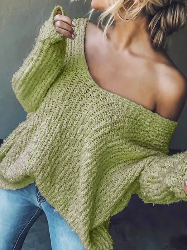 TELIKA™ - Bequemer Langarmpullover mit überschnittenen Schultern