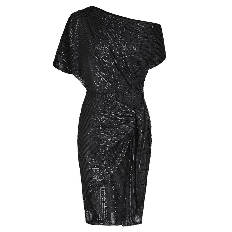 AURELIA™ - Elegantes Pailletten-Off-Shoulder Bodycon Partykleid
