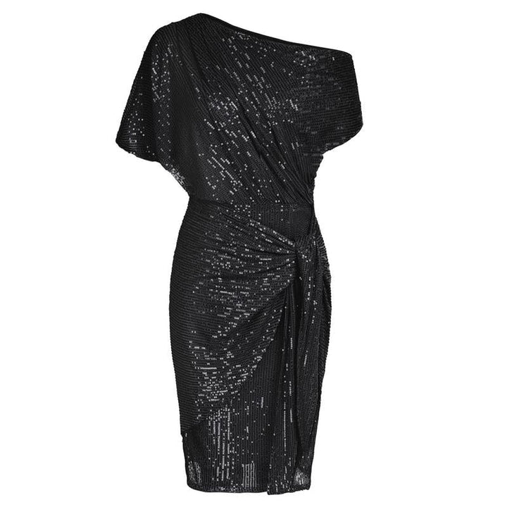 AURELIA™ - Elegantes Pailletten-Off-Shoulder Bodycon Partykleid