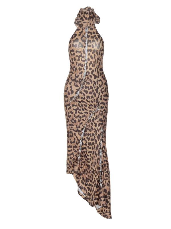 ELIZABETH™ - Sexy rückenfreies Leo-Eng anliegendes Kleid für Partys