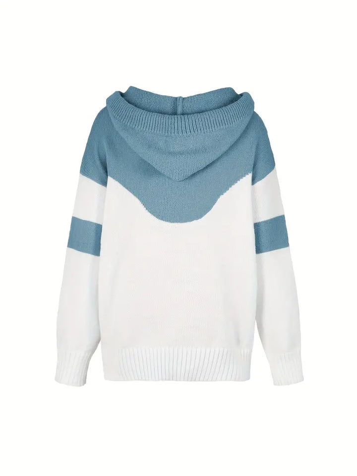 RÍONA™ - Zweifarbiger Gemütlicher Kapuzenpullover