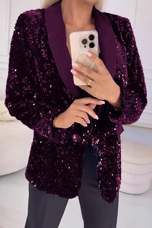 LUXARA™ -Schimmer-Paillettenblazer