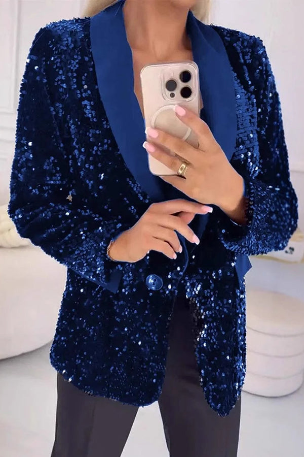 LUXARA™ -Schimmer-Paillettenblazer
