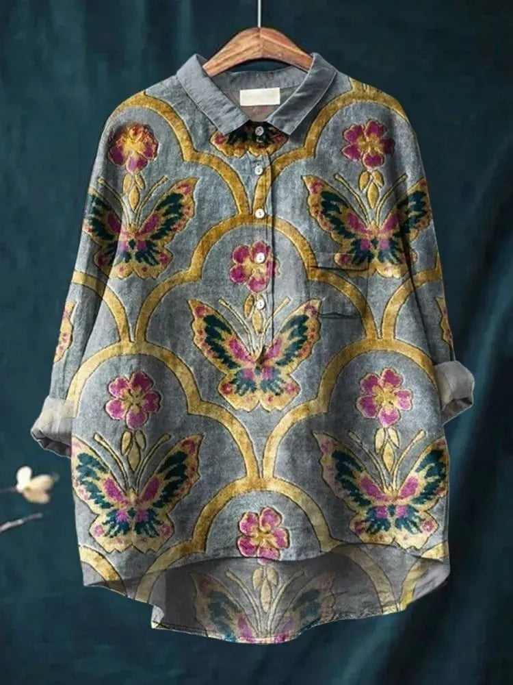 CLAUDINE™ – Gelassenes Kunst-Shirt