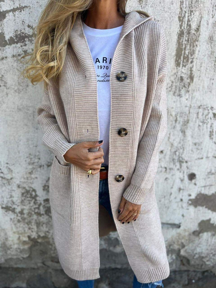 VERONICA™ – Eleganter, langer Strickcardigan