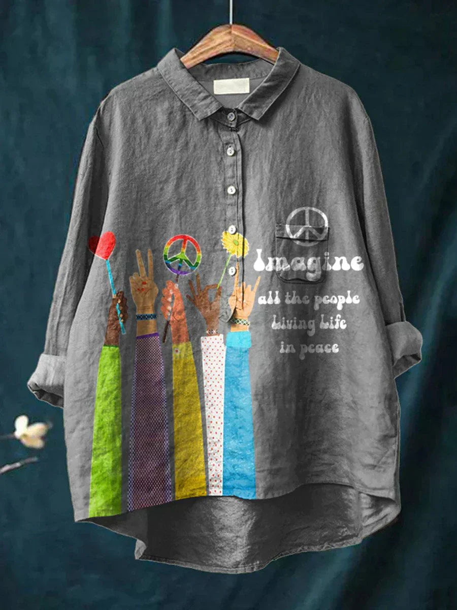 CLAUDINE™ – Gelassenes Kunst-Shirt