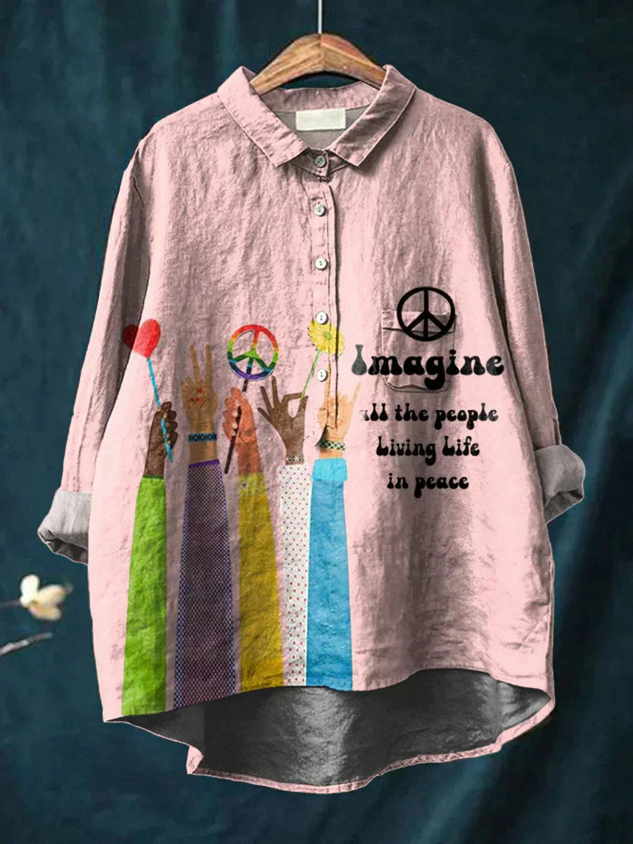 CLAUDINE™ – Gelassenes Kunst-Shirt
