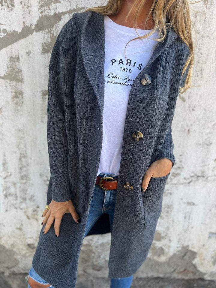 VERONICA™ – Eleganter, langer Strickcardigan