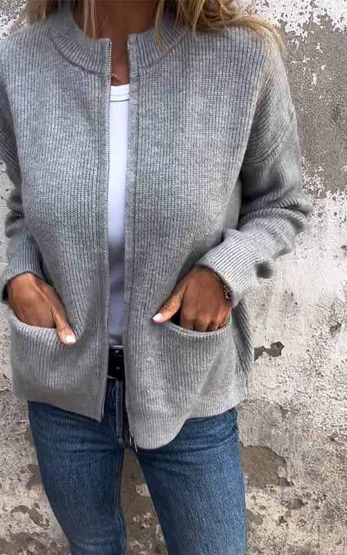 SARIA™ - Strickjacke mit Reißverschluss