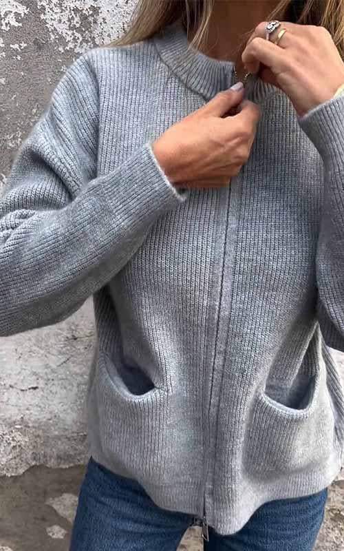 SARIA™ - Strickjacke mit Reißverschluss