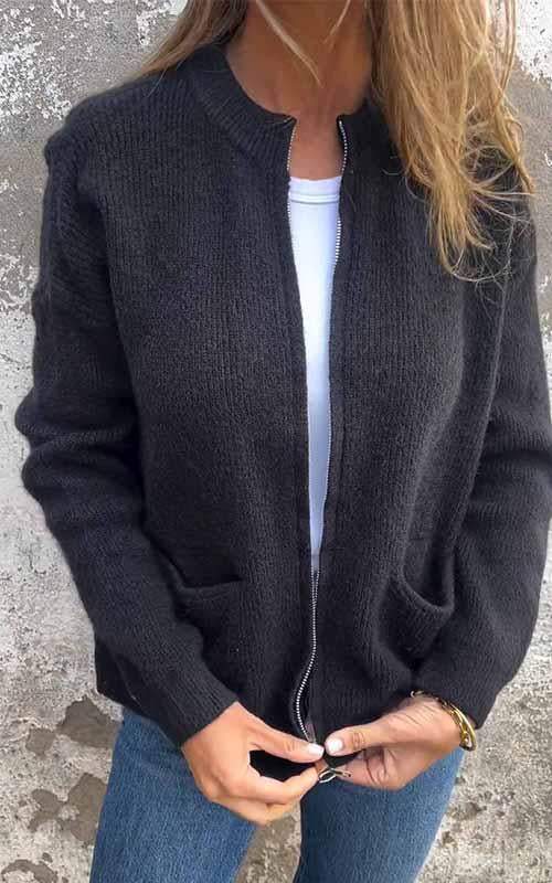 SARIA™ - Strickjacke mit Reißverschluss