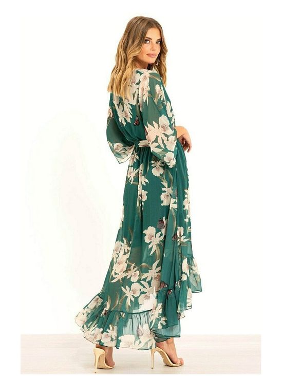 YASMINE™ – Elegantes Kimono-Midikleid