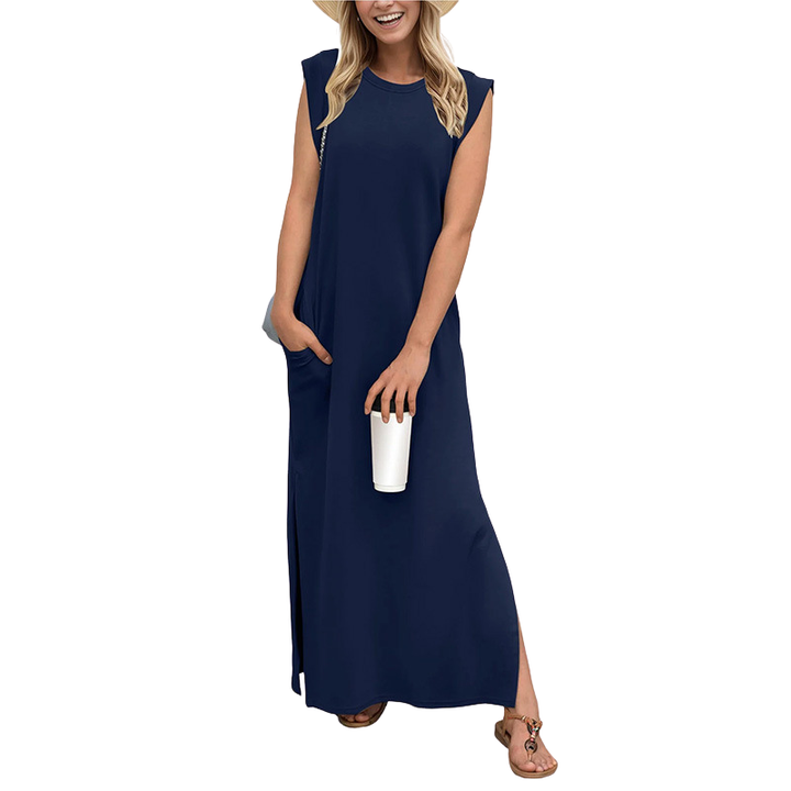TASHA™ – Lässiges ärmelloses Maxikleid