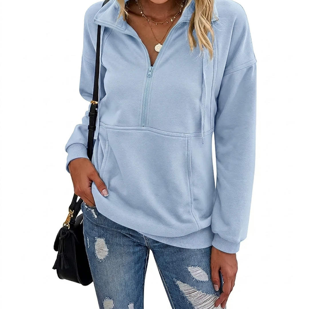 STEVIE™ – Kuscheliges Half-Zip Fleece-Sweatshirt