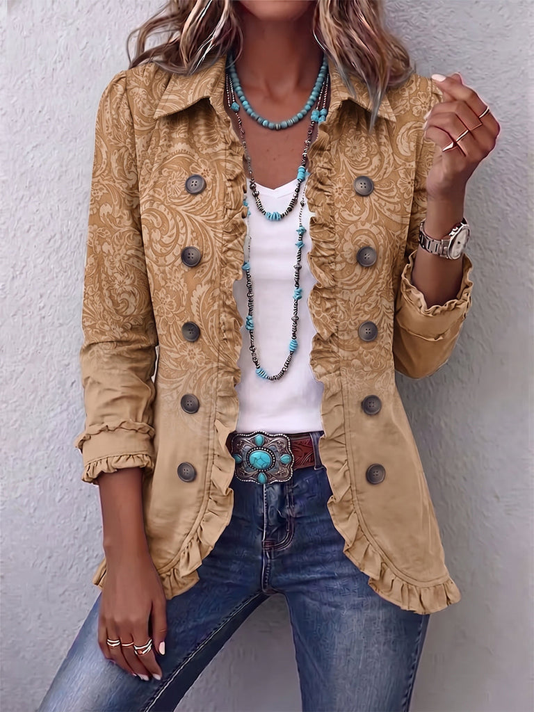 Chiara | Westernjacke mit Ton-in-Ton-Muster