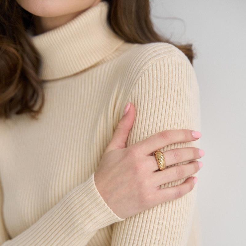 MAEVA™ – Rippstrick-Rollkragenpullover