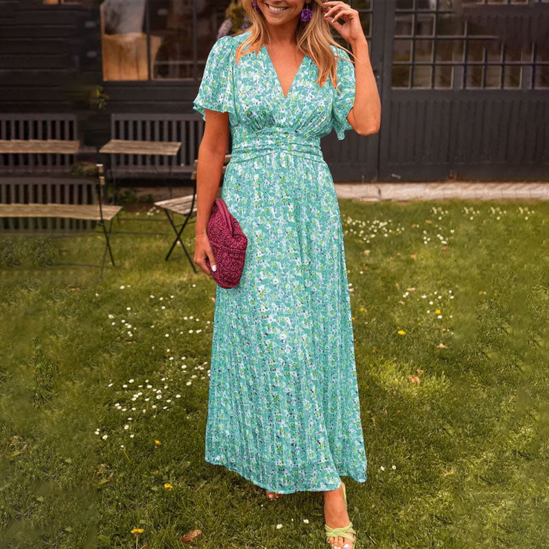 FREYJA™ – Klassisches V-Ausschnitt-Kleid