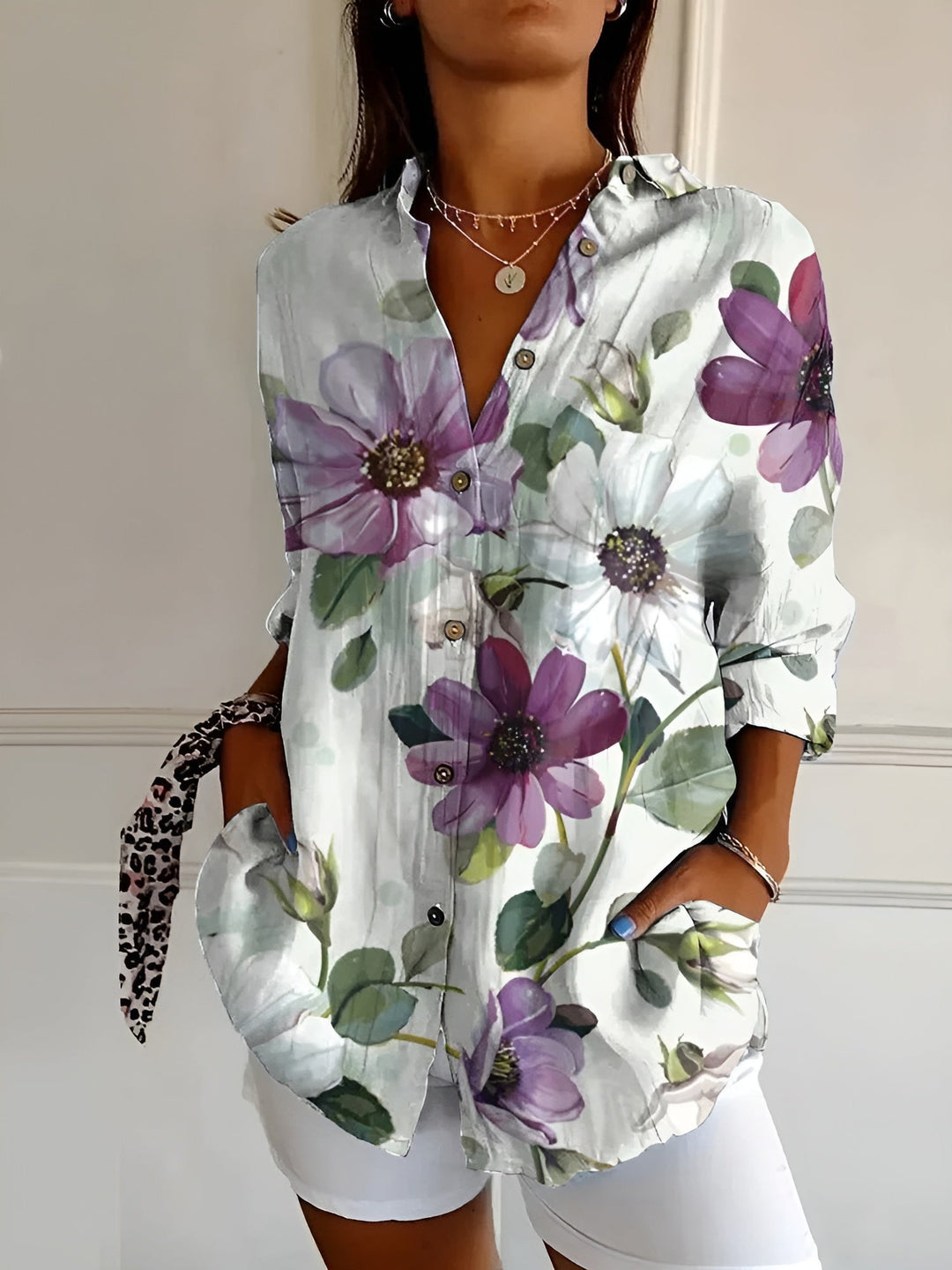 MELODIE™ – Elegantes Hemd mit Blumenmuster