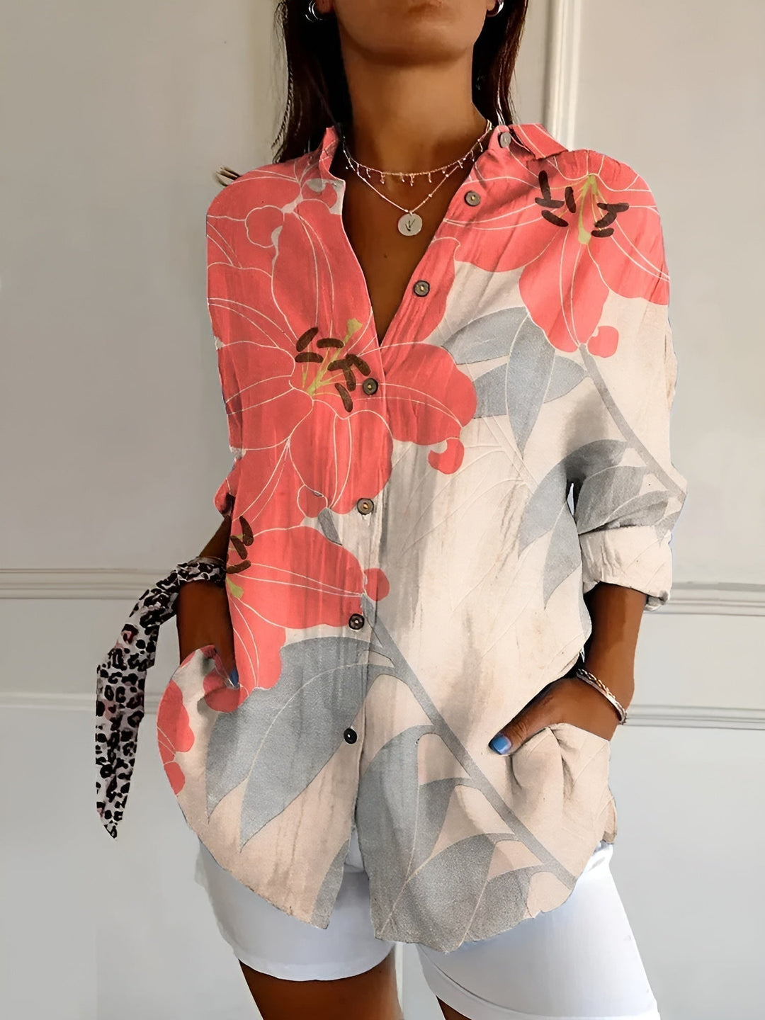 MELODIE™ – Elegantes Hemd mit Blumenmuster
