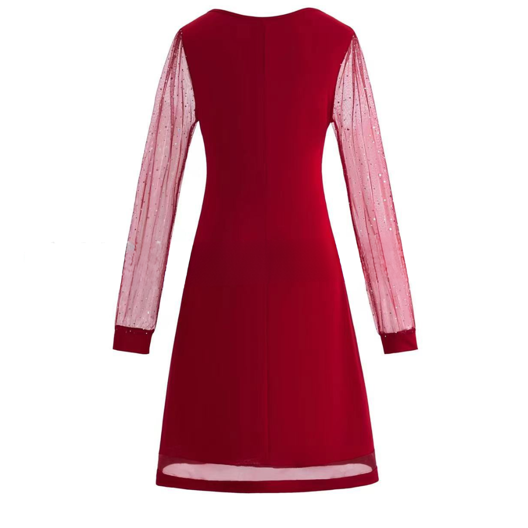 LILA™ – Spitzenärmelkleid