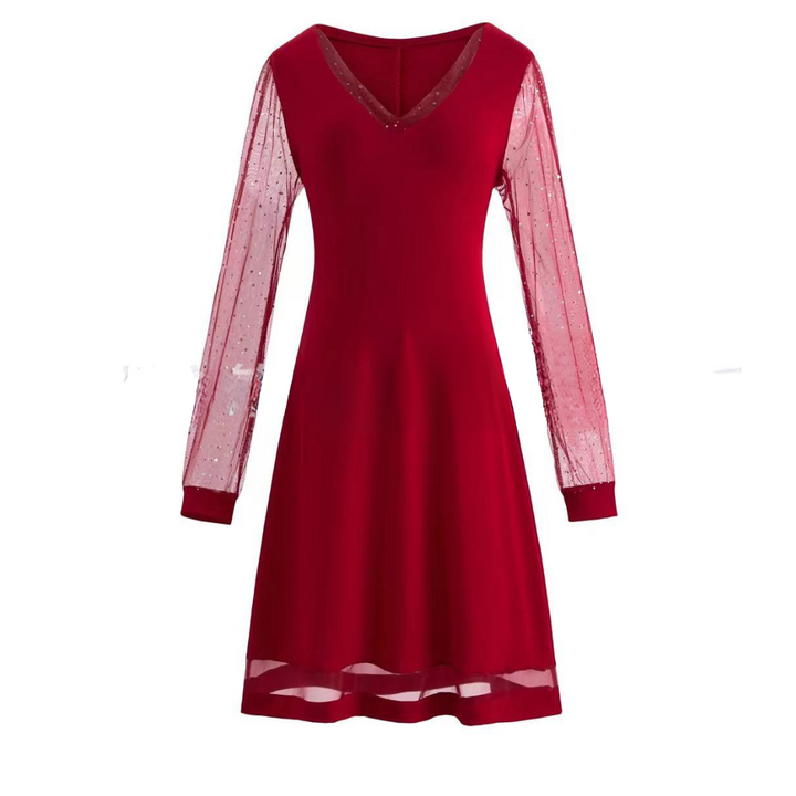LILA™ – Spitzenärmelkleid