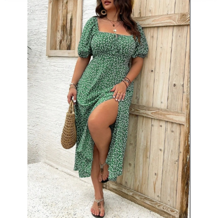 AVENNA™ – Bequemes Elegantes Sommerkleid mit Schlitz