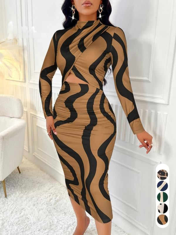 ARA™ – Colour-Block-Kleid mit Cut-Outs für Frühling und Herbst