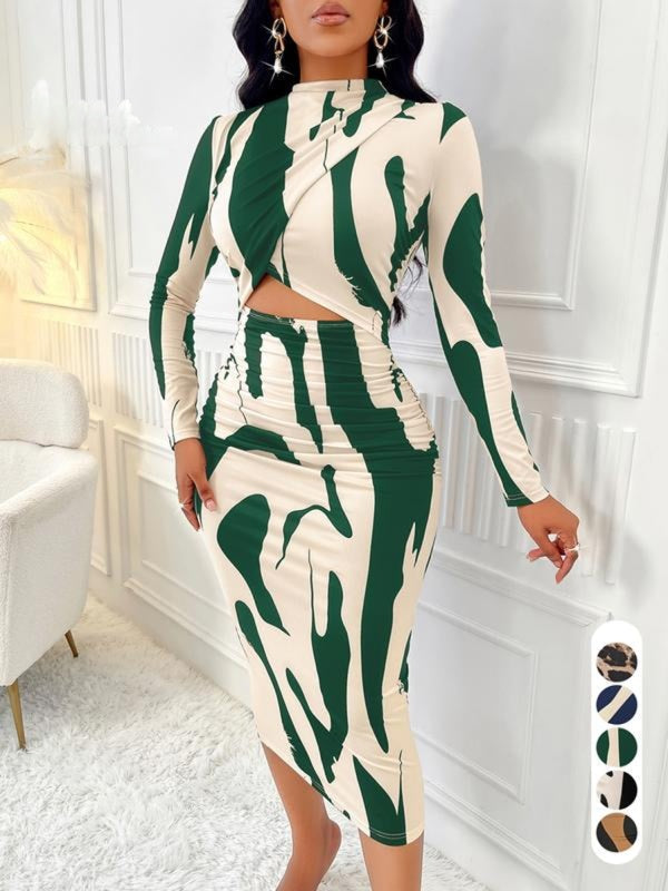ARA™ – Colour-Block-Kleid mit Cut-Outs für Frühling und Herbst