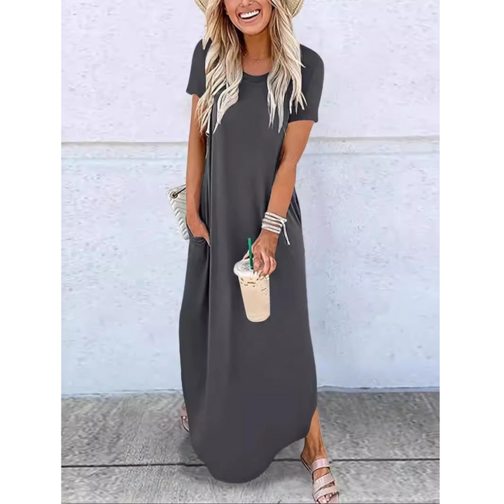 MAGESSA™ – Lässiges Rundhals-Maxikleid für jeden Tag
